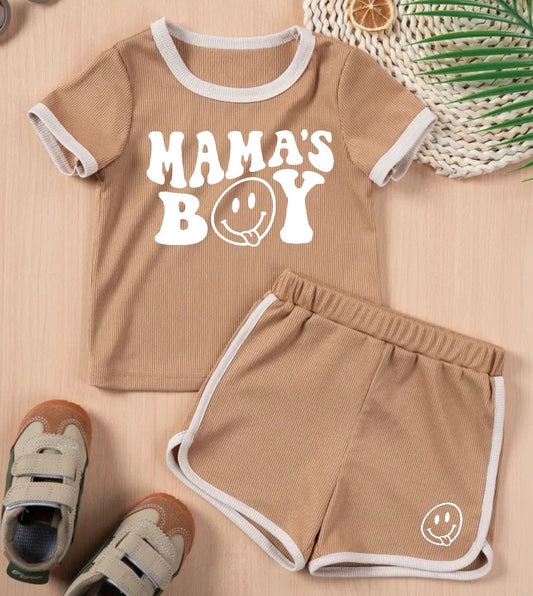 Toddler and Baby boy outfit Clothing set , outfit , shirt , shorts , baby girl , baby clothes, baby shower, gift, baby boy, summer,mamas boy