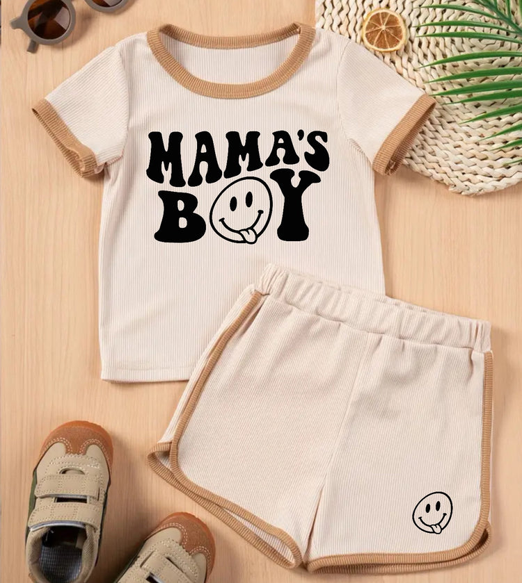 Toddler and Baby boy outfit Clothing set , outfit , shirt , shorts , baby girl , baby clothes, baby shower, gift, baby boy, summer,mamas boy