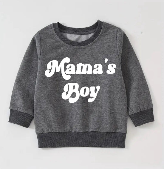 Retro Toddler and Baby boy sweatshirt crewneck | Newborn | mamas boy | newborn Clothes | Baby Gift | Baby Boy / baby clothes / toddler sweat