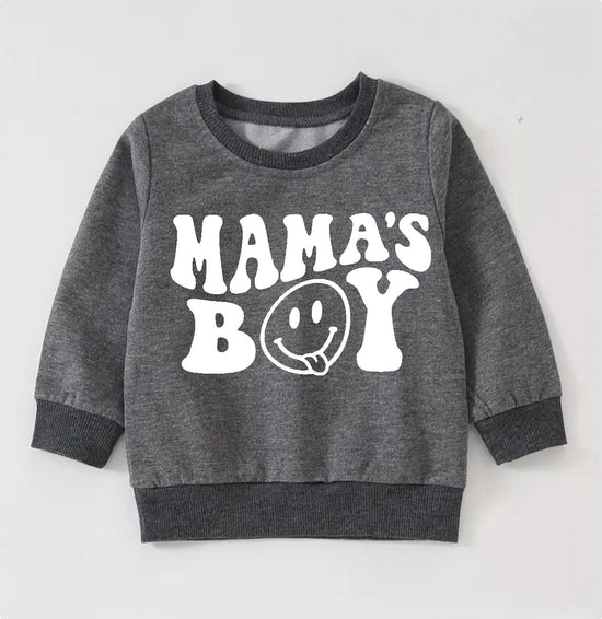 Retro Toddler and Baby boy sweatshirt crewneck | Newborn | mamas boy | newborn Clothes | Baby Gift | Baby Boy / baby clothes / toddler sweat