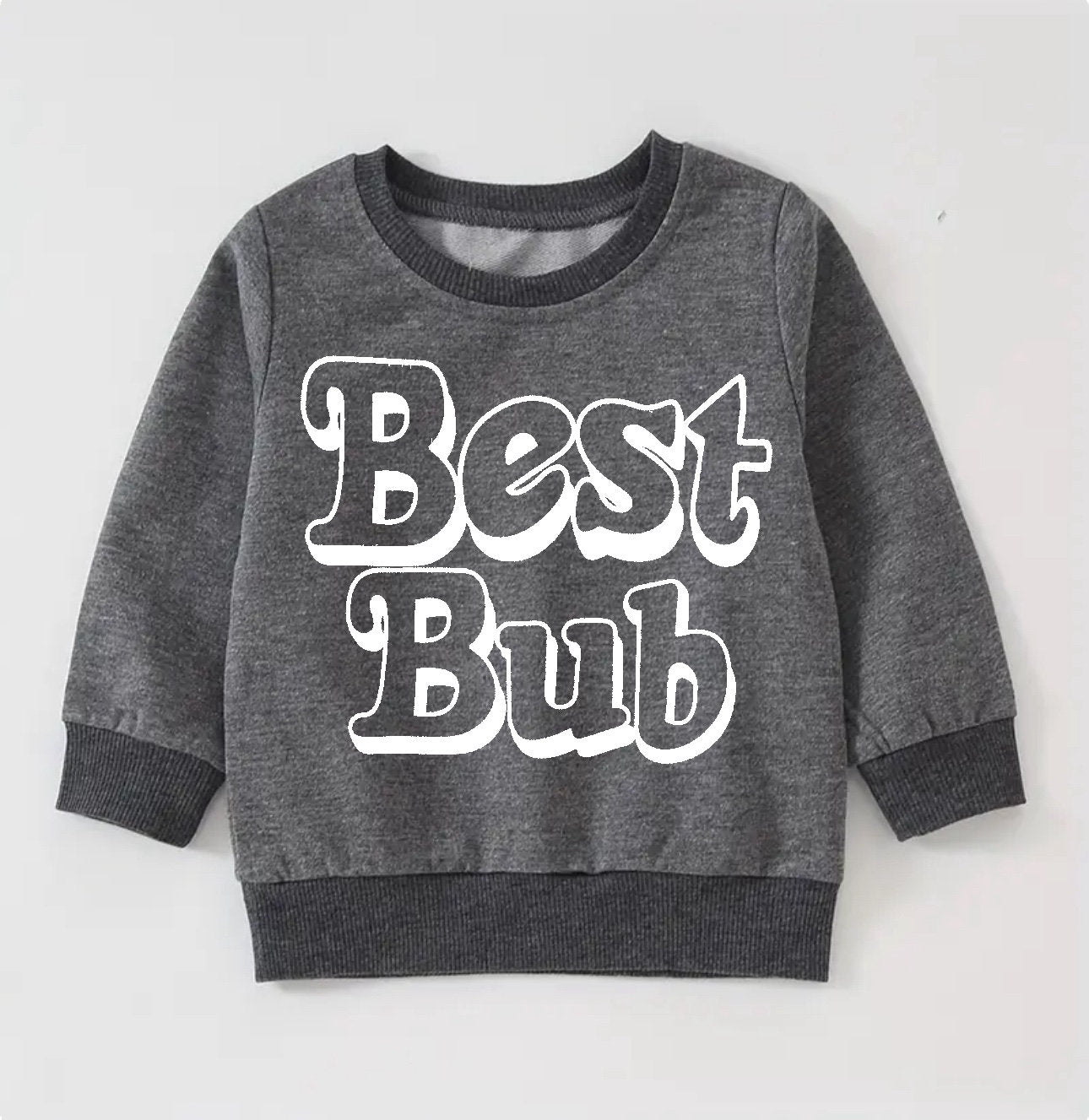 Retro best bub Toddler and Baby boy sweatshirt crewneck | Newborn | newborn Clothes | Baby Gift | Baby Boy / baby clothes / toddler sweat