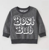 Retro best bub Toddler and Baby boy sweatshirt crewneck | Newborn | newborn Clothes | Baby Gift | Baby Boy / baby clothes / toddler sweat