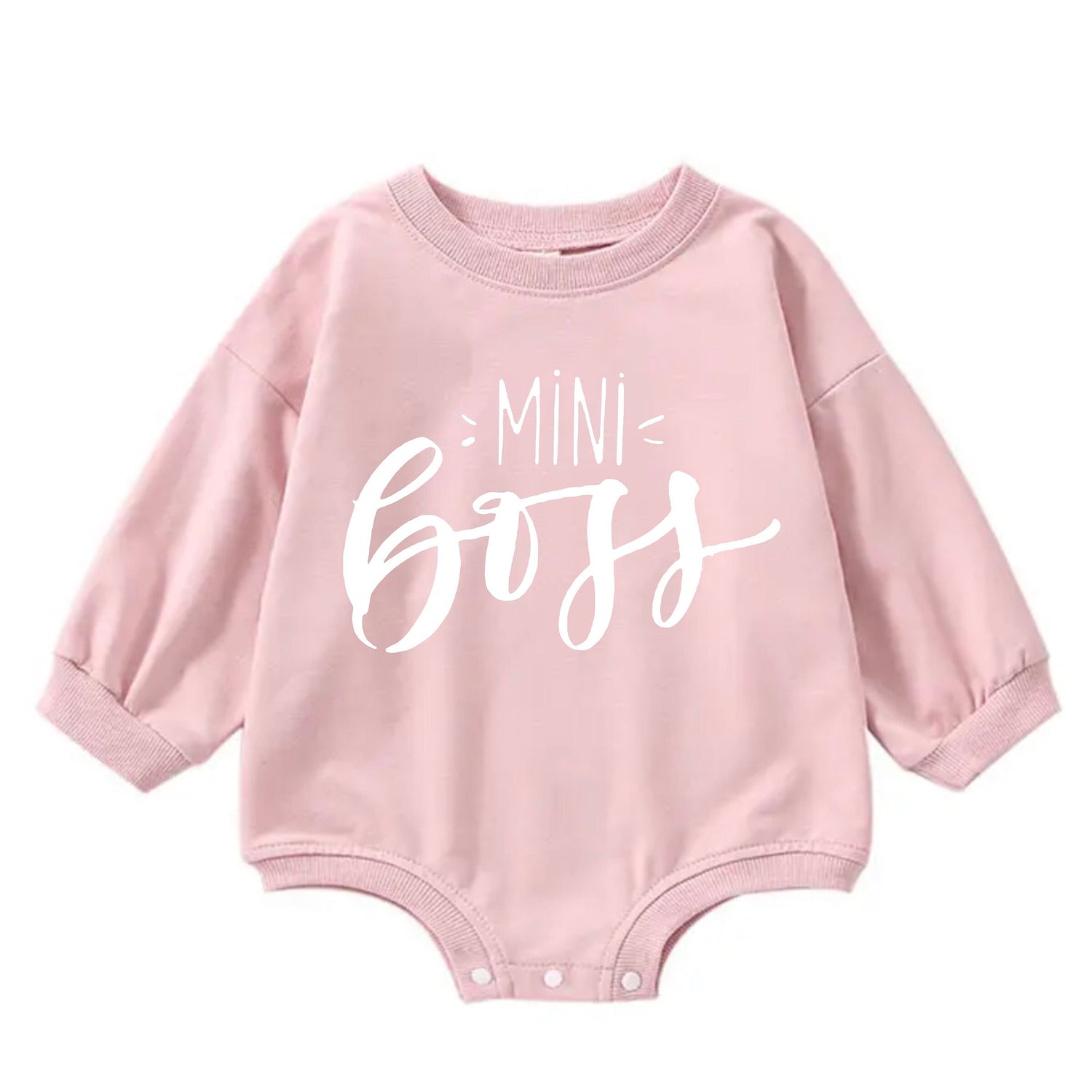 Mini boss baby SWEATSHIRT Romper bodysuit / baby clothes / baby sweater / bubble onesie / baby girl / baby gift / baby boy / new baby