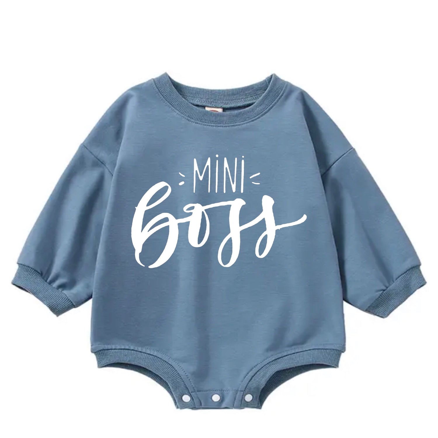 Mini boss baby SWEATSHIRT Romper bodysuit / baby clothes / baby sweater / bubble onesie / baby girl / baby gift / baby boy / new baby