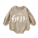 Mini boss baby SWEATSHIRT Romper bodysuit / baby clothes / baby sweater / bubble onesie / baby girl / baby gift / baby boy / new baby