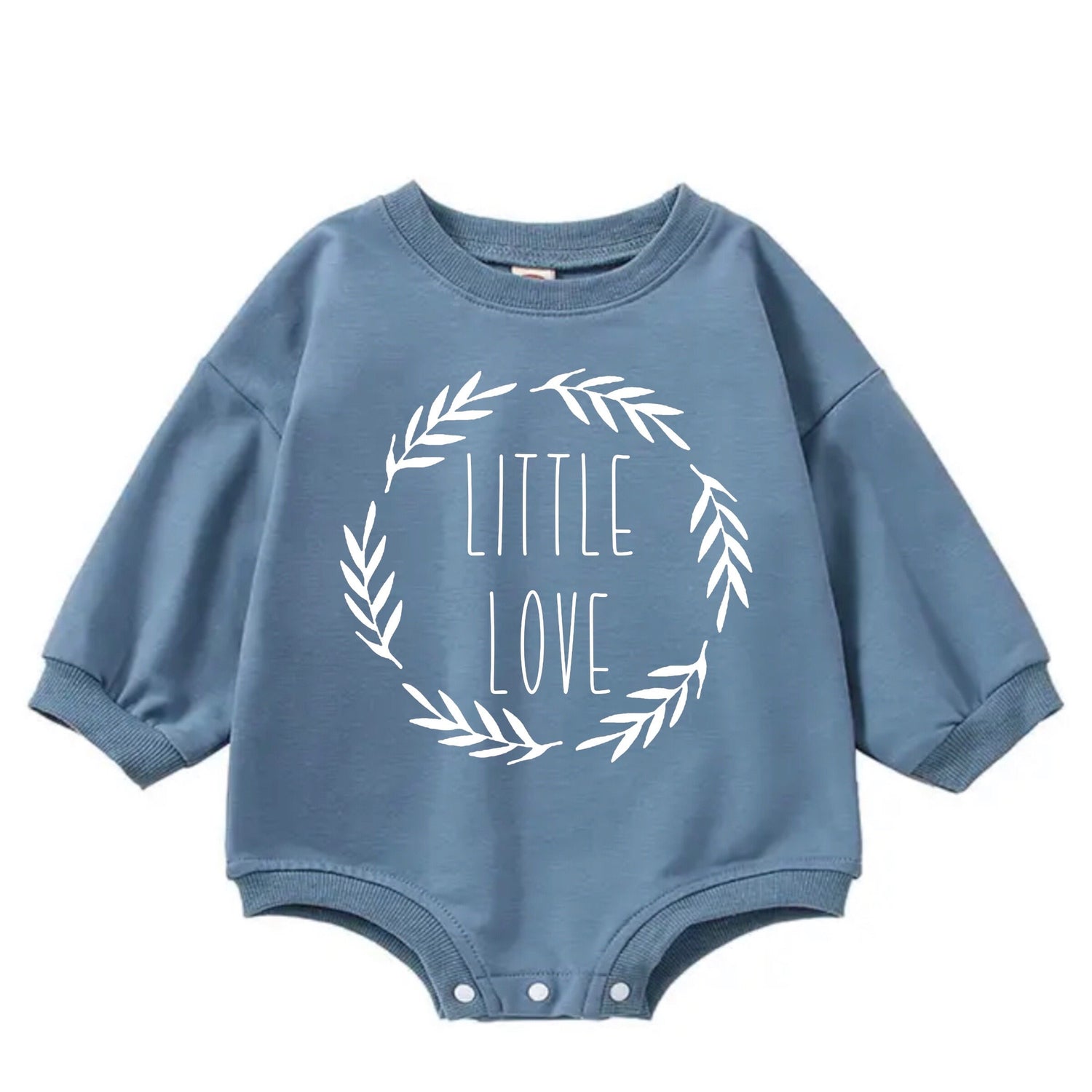 Little love baby SWEATSHIRT Romper bodysuit / baby clothes / baby sweater / bubble onesie / baby girl / baby gift / baby boy / new baby