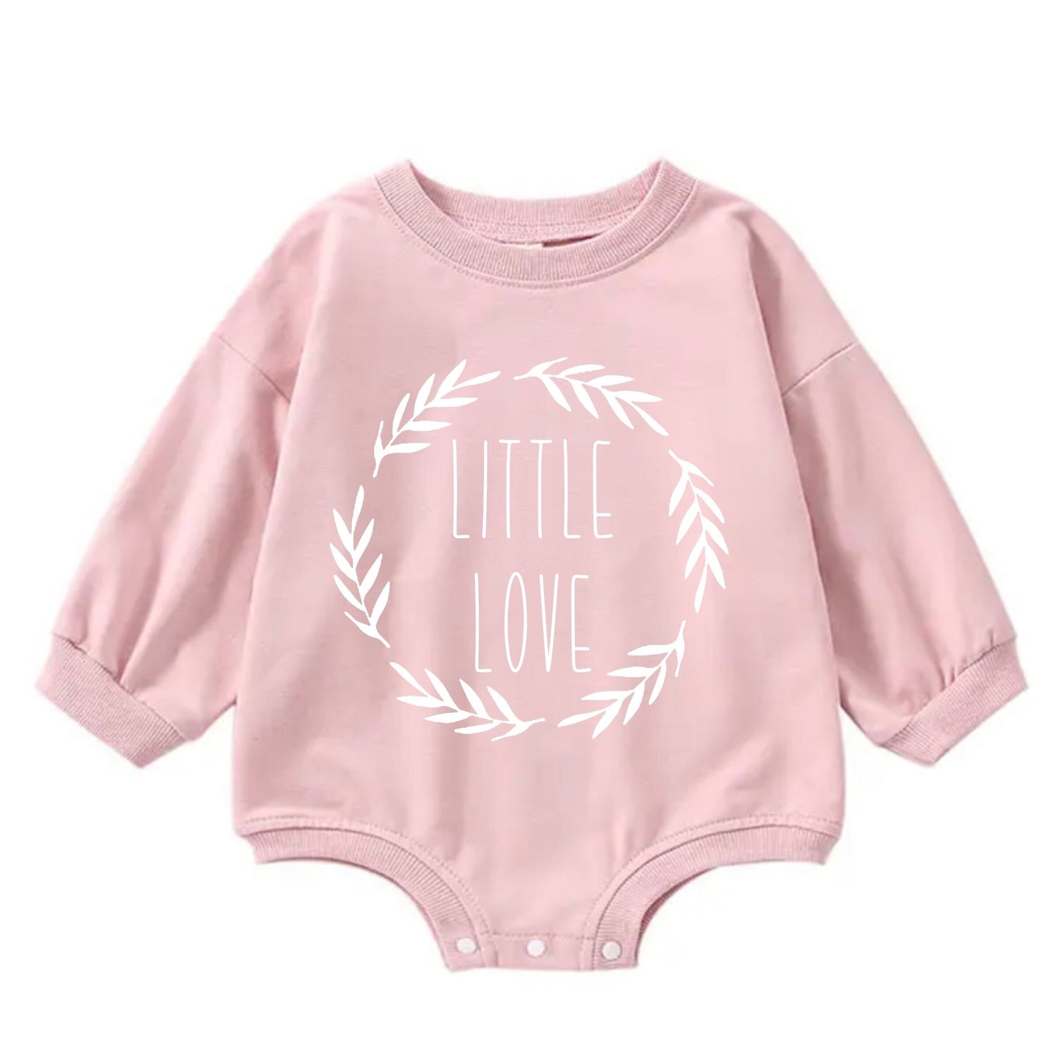 Little love baby SWEATSHIRT Romper bodysuit / baby clothes / baby sweater / bubble onesie / baby girl / baby gift / baby boy / new baby
