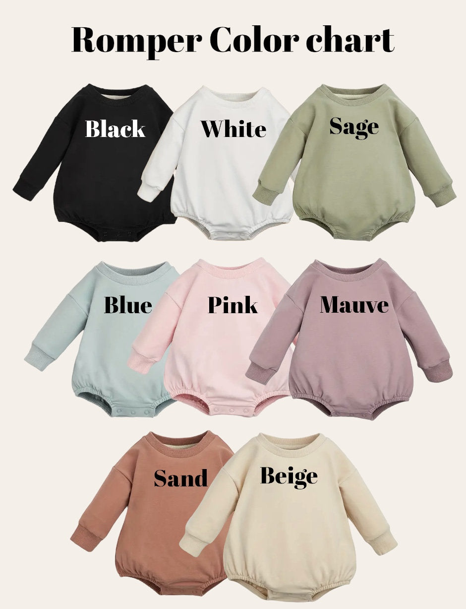 Highland cow baby girl SWEATSHIRT Romper bodysuit / baby clothes / baby sweater / bubble onesie / baby girl / baby gift / newborn / new baby