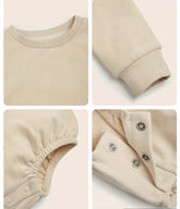 Retro baby girl SWEATSHIRT Romper bodysuit / baby clothes / baby sweater / bubble onesie / baby girl / baby gift / newborn / new baby