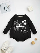 baby mickey SWEATSHIRT Romper bodysuit / baby clothes / baby sweater / bubble onesie / baby girl / baby gift / newborn / new baby