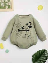 baby mickey SWEATSHIRT Romper bodysuit / baby clothes / baby sweater / bubble onesie / baby girl / baby gift / newborn / new baby