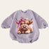 Western Highland cow baby Sweatshirt Romper / baby clothes / newborn sweat / baby girl / baby romper / baby gift / baby boy / infant