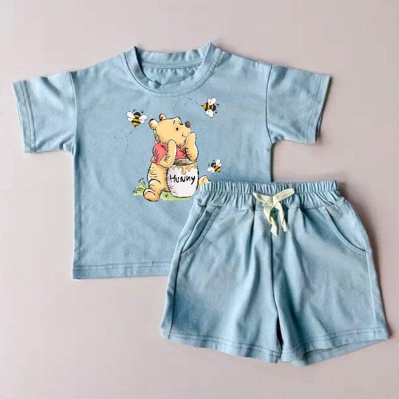 Pooh Baby toddler 100% cotton outfit, baby tshirt, baby girl clothes , baby clothes, baby shower gift, baby boy clothes, infant clothes