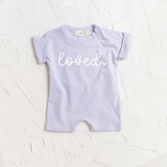 loved baby romper bodysuit, baby boy, baby girl, cotton clothes, onesie, infant, baby gift / newborn / new baby