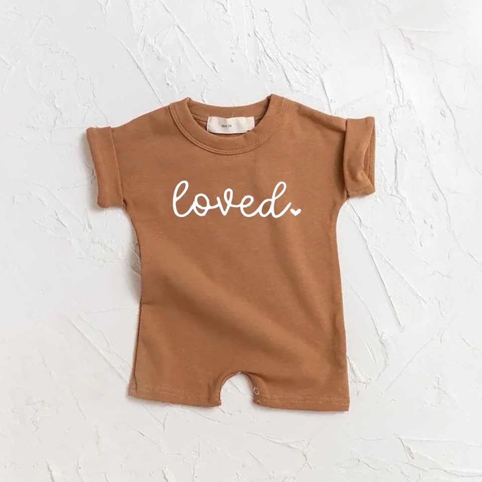 loved baby romper bodysuit, baby boy, baby girl, cotton clothes, onesie, infant, baby gift / newborn / new baby