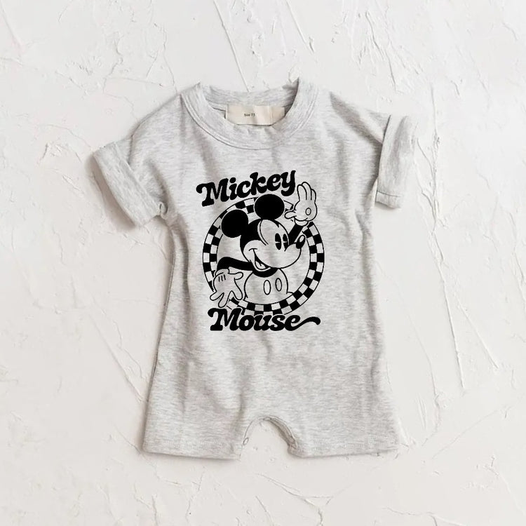 Baby Mickey ROMPER bodysuit, baby tshirt, newborn, cotton clothes, baby onesie, infant, baby girl, baby boy, baby gift,