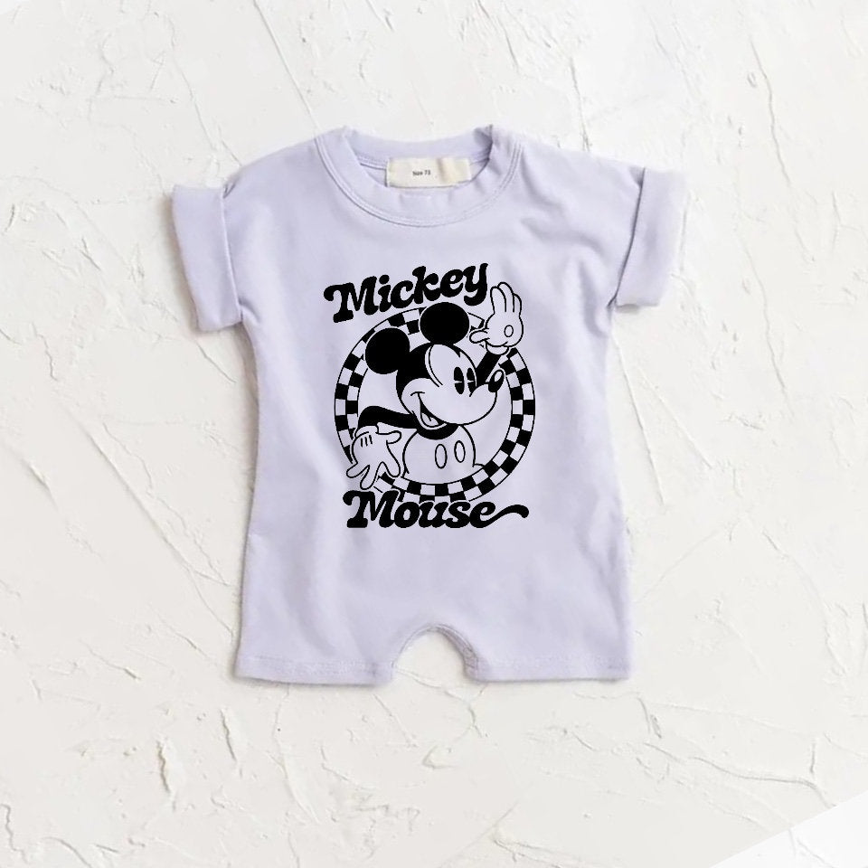 Baby Mickey ROMPER bodysuit, baby tshirt, newborn, cotton clothes, baby onesie, infant, baby girl, baby boy, baby gift,