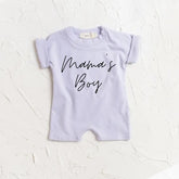 Baby boy ROMPER bodysuit, baby boy tshirt, newborn, cotton clothes, baby boy onesie, infant, mamas boy, baby announcement, baby boy gift,