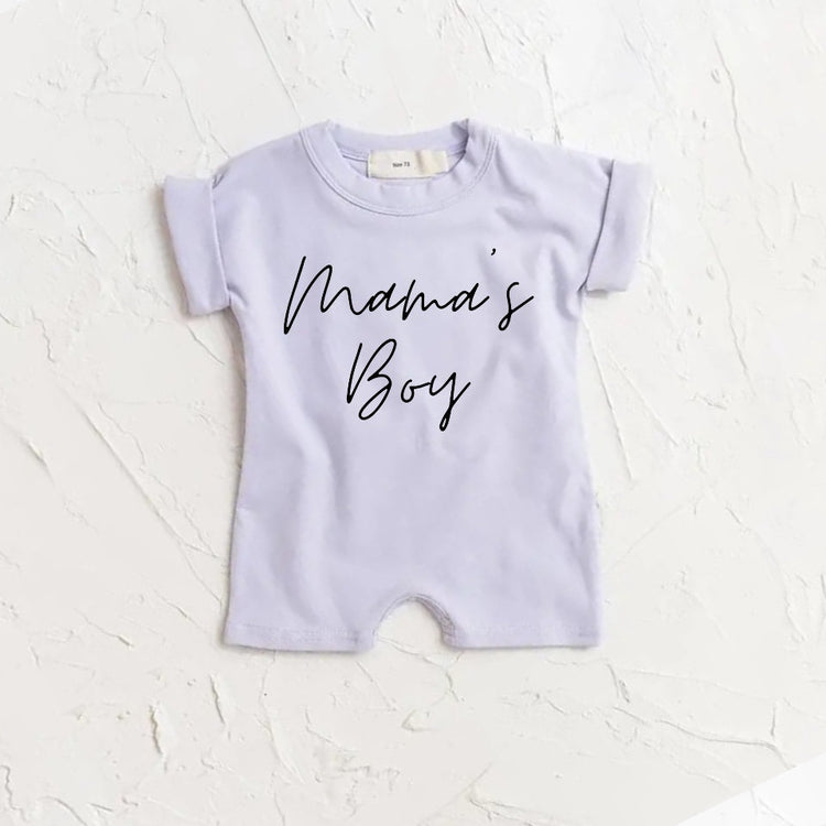 Baby boy ROMPER bodysuit, baby boy tshirt, newborn, cotton clothes, baby boy onesie, infant, mamas boy, baby announcement, baby boy gift,