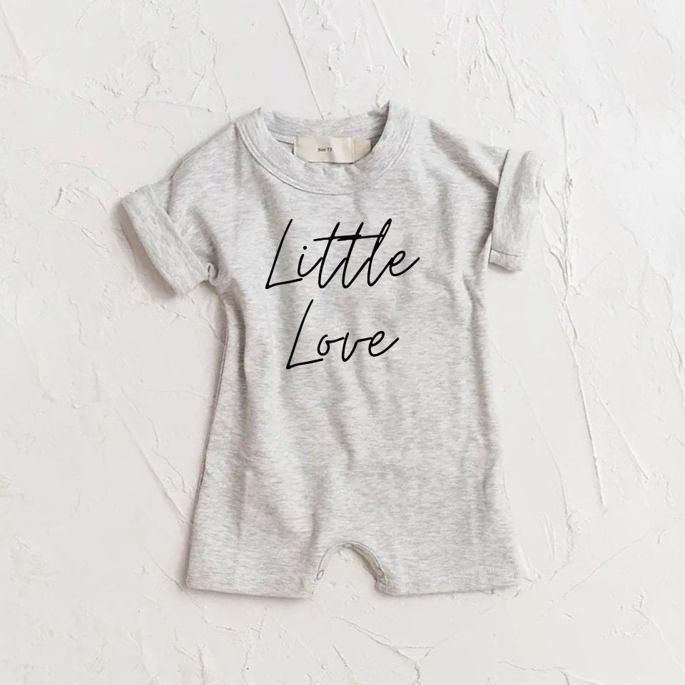 little love baby romper bodysuit, baby boy, baby girl, cotton clothes, onesie, infant, baby gift / newborn / new baby