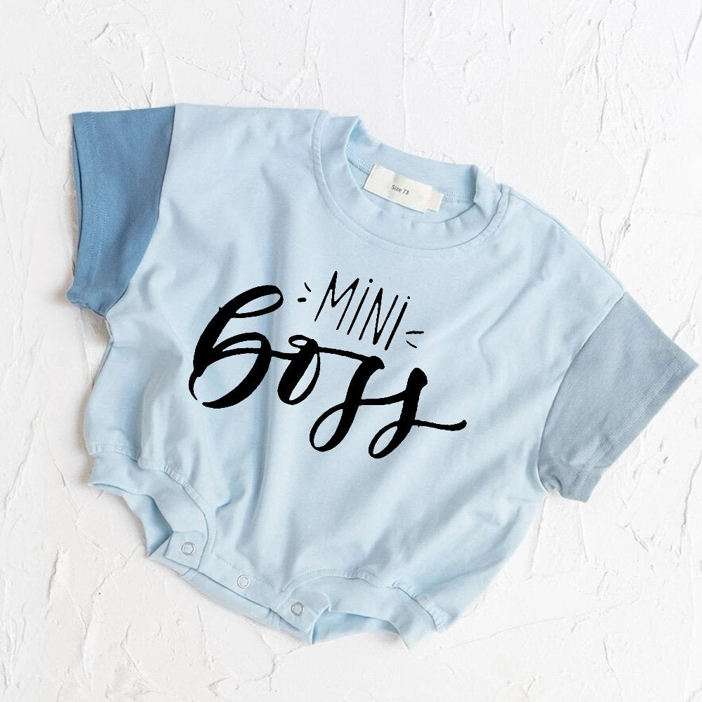 toddler and baby romper bodysuit, newborn, baby boy gift, cotton clothes, baby onesie, infant, baby gift, baby girl gift, mini boss