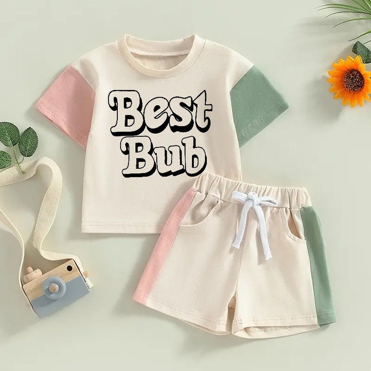 cotton color block toddler and baby outfit, infant outfit, baby shirt, baby girl, baby clothes, baby shower, gift / baby gift, baby boy