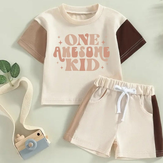 cotton color block retro toddler and baby outfit, infant outfit, shirt, baby girl, baby clothes, baby shower, gift / baby gift, baby boy