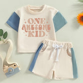 cotton color block retro toddler and baby outfit, infant outfit, shirt, baby girl, baby clothes, baby shower, gift / baby gift, baby boy