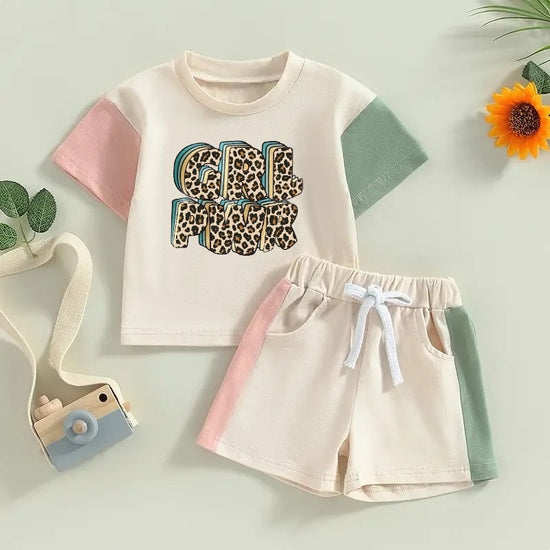 cotton color block retro toddler and baby girl outfit, infant outfit, shirt, baby girl, baby clothes, baby shower, baby gift, baby girl gift