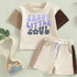 cotton color block retro toddler and baby outfit, infant outfit, shirt, baby girl, baby clothes, baby shower, gift / baby gift, baby boy