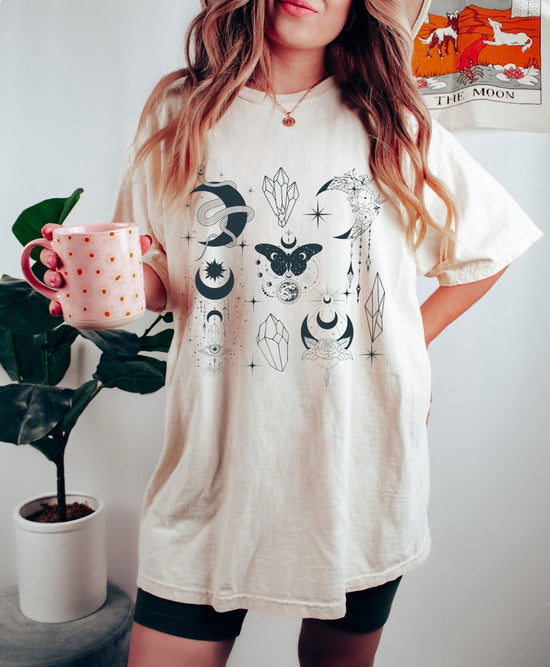 Mystical shirt / comfort colors / oversized / women’s shirt / custom top / unisex shirt / gift for her / crystals gift / custom shirt