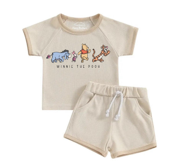 Baby & toddler Pooh Clothing set, outfit, shirt, shorts, baby girl , baby clothes, baby shower, gift, baby boy