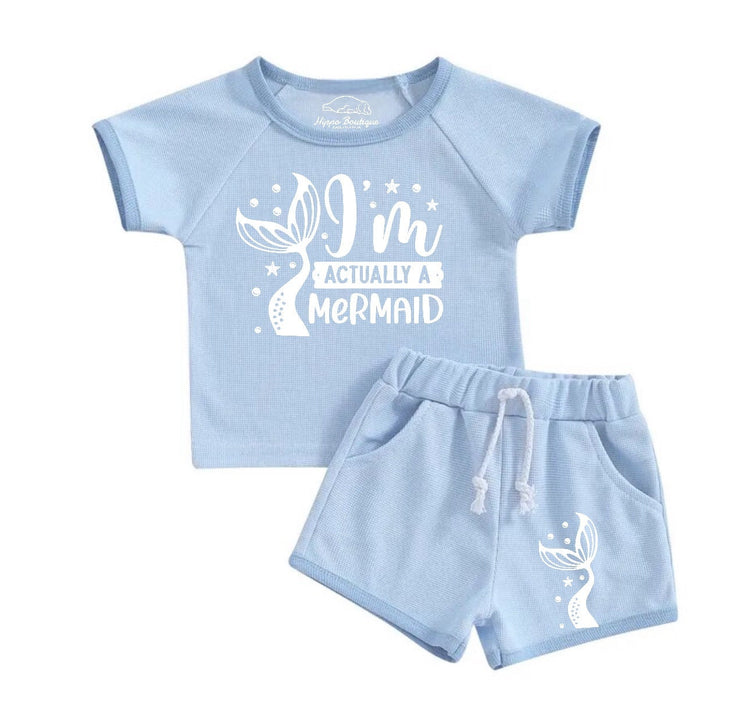 Baby & toddler mermaid Clothing set, outfit, shirt, shorts, baby girl , baby clothes, baby shower, gift, baby boy