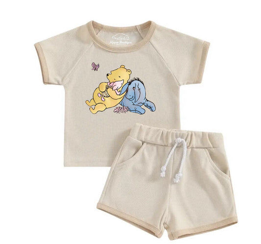 Baby & toddler Pooh Clothing set, outfit, shirt, shorts, baby girl , baby clothes, baby shower, gift, baby boy