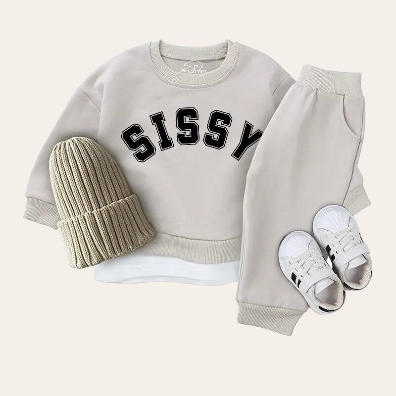 toddler Baby sis Outfit set sweatshirt and pants / baby clothes / sister shirt / baby girl gift / baby shower / baby gift \ little sis /