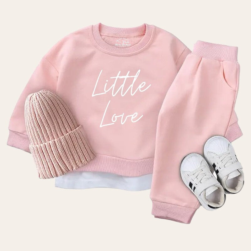 Little love toddler Baby Outfit sweatshirt and pants / baby clothes / infant / baby girl gift / baby shower / baby gift \ baby boy gift