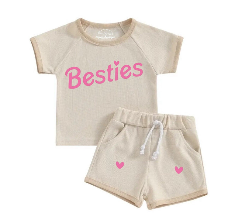Besties Baby & toddler Clothing set, outfit, shirt, shorts, baby girl , baby clothes, baby shower, gift, baby girl gift