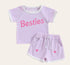 Besties Baby & toddler Clothing set, outfit, shirt, shorts, baby girl , baby clothes, baby shower, gift, baby girl gift