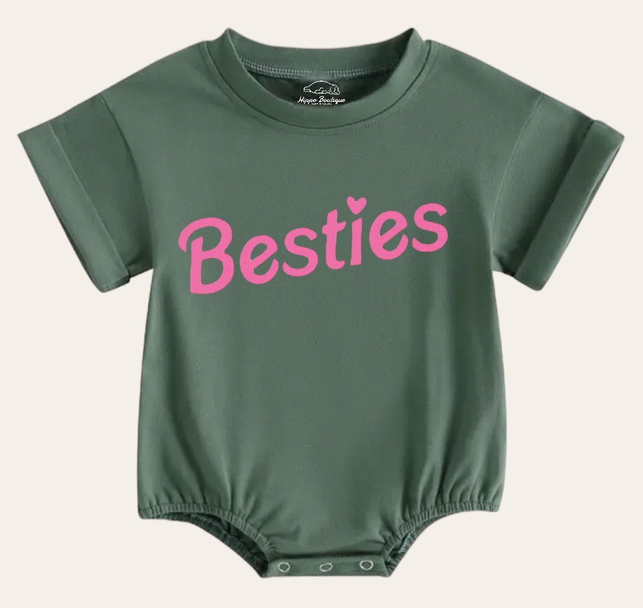 Bestie Newborn baby and toddler ROMPER bodysuit, Crewneck, summer wear, cotton clothes SOFT , infant, baby girl gift / baby gift /