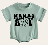 mamas boy Newborn baby and toddler ROMPER bodysuit, Crewneck, summer wear, cotton clothes SOFT , infant, baby girl gift / baby boy gift /