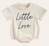 Little love Newborn baby and toddler ROMPER bodysuit, Crewneck, summer wear, cotton clothes SOFT , infant, baby girl gift / baby boy gift /