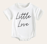 Little love Newborn baby and toddler ROMPER bodysuit, Crewneck, summer wear, cotton clothes SOFT , infant, baby girl gift / baby boy gift /