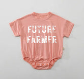 Western Newborn baby and toddler ROMPER bodysuit, Crewneck, summer wear, cotton clothes, infant, baby girl gift / baby boy gift / cow romper