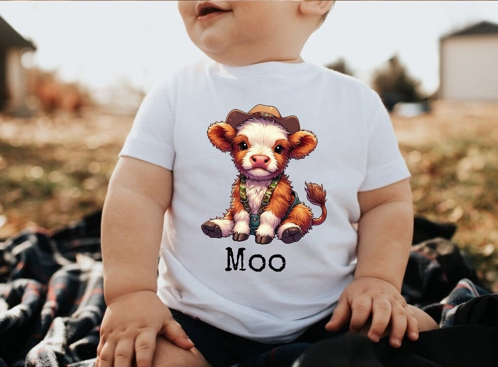 Baby & toddler farm tshirt / baby clothes / toddler shirt / baby girl / baby boy / baby shower / baby gift / baby western shirt / cow shirt