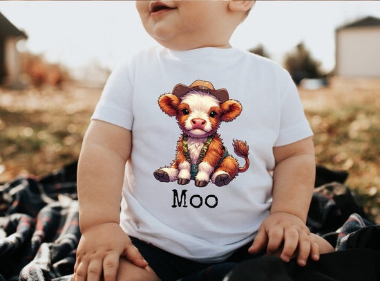Baby & toddler farm tshirt / baby clothes / toddler shirt / baby girl / baby boy / baby shower / baby gift / baby western shirt / cow shirt