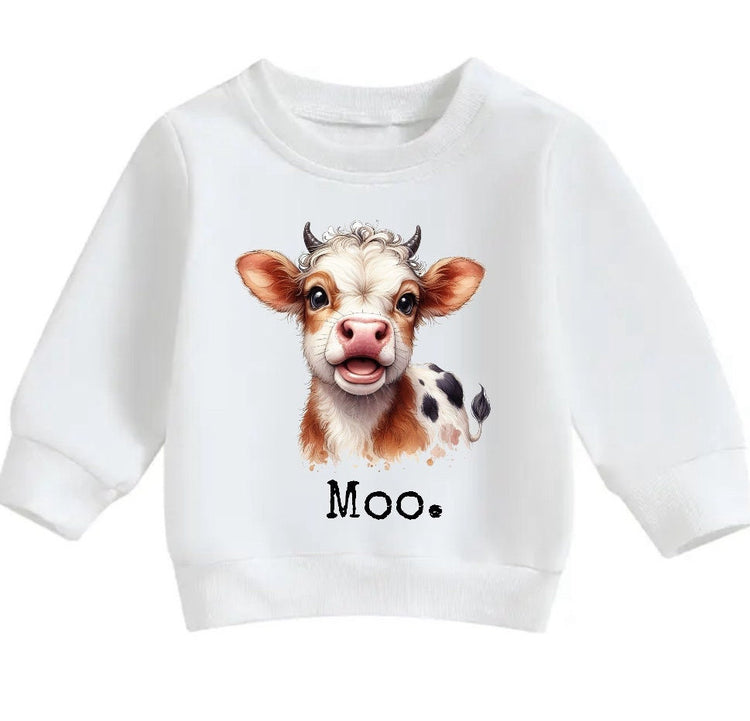 Western Baby & toddler cow sweatshirt / baby clothes / baby girl / baby boy / baby shower / baby gift / baby western / baby cow