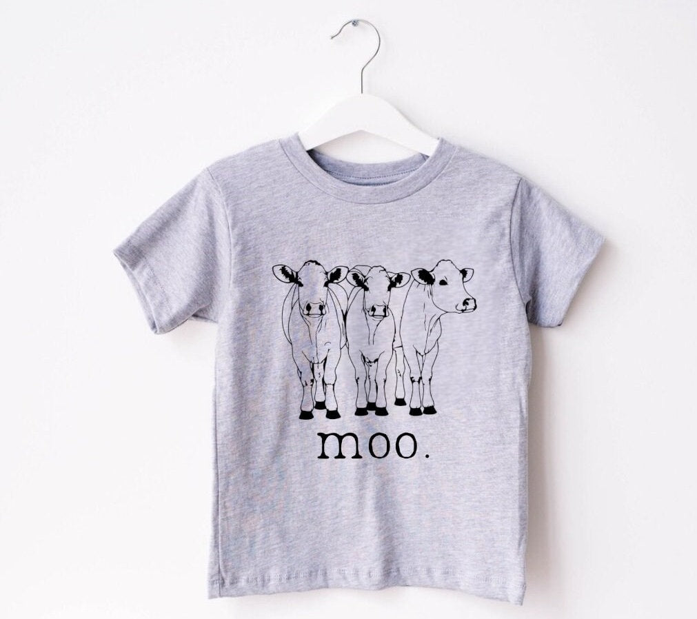 Baby toddler moo cow tshirt / baby clothes / toddler shirt / baby girl / baby boy / baby shower / baby gift / baby western shirt / cow shirt