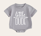 little dude baby ROMPER bodysuit, baby Crewneck, summer, baby cotton, infant, baby girl gift, baby boy gift, newborn gift, baby bubble