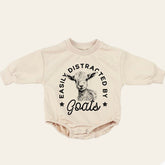 Goats Baby Sweatshirt Romper, baby romper, baby clothes, baby girl, baby boy, baby gift, newborn gift, western baby