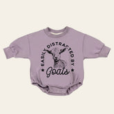 Goats Baby Sweatshirt Romper, baby romper, baby clothes, baby girl, baby boy, baby gift, newborn gift, western baby